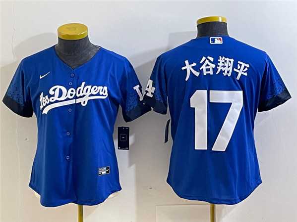 Youth Los Angeles Dodgers #17 Shohei Ohtani Royal City Connect Stitched Baseball Jersey->mlb youth jerseys->MLB Jersey